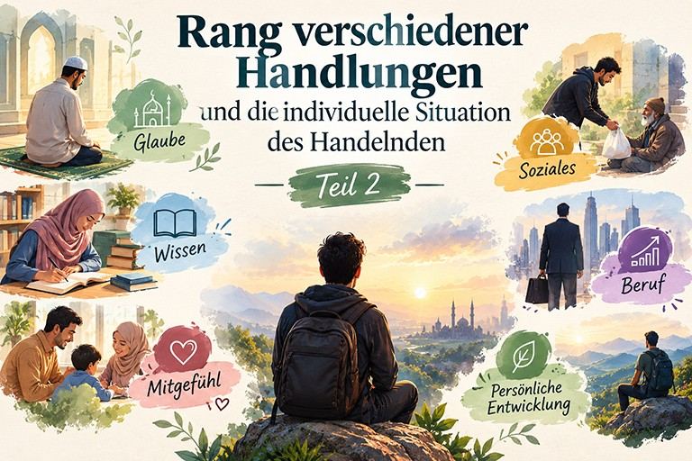 Rang verschiedener Handlungen und die individuelle Situation des Handelnden Teil 2