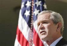 Bush condemns Pelosi