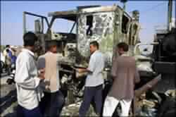 U.S. Soldier Killed, Resistance Rockets Destroy US Armored Vehicle