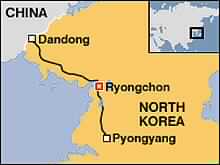 North Korea Train Blast 